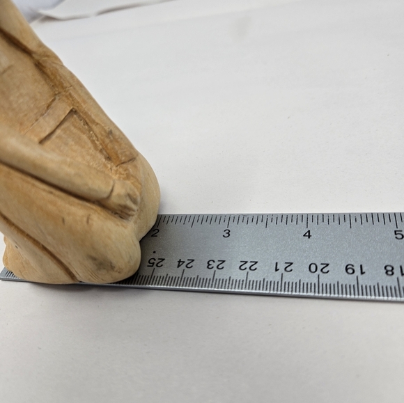 Nativity Womens Kneeling Before Baby Jesus Hand Carved By Ralph Herrenbruck 1999 - Picture 11 of 12